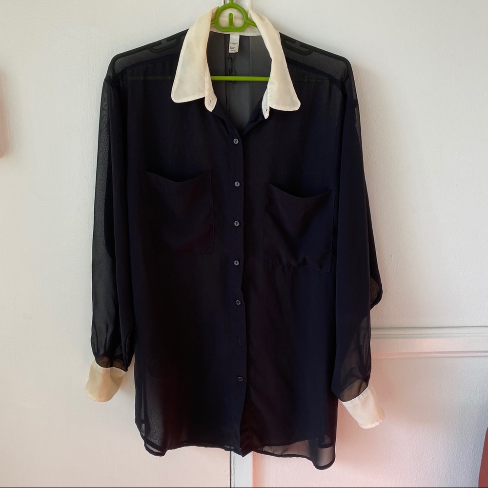 American Apparel Sheer Blouse